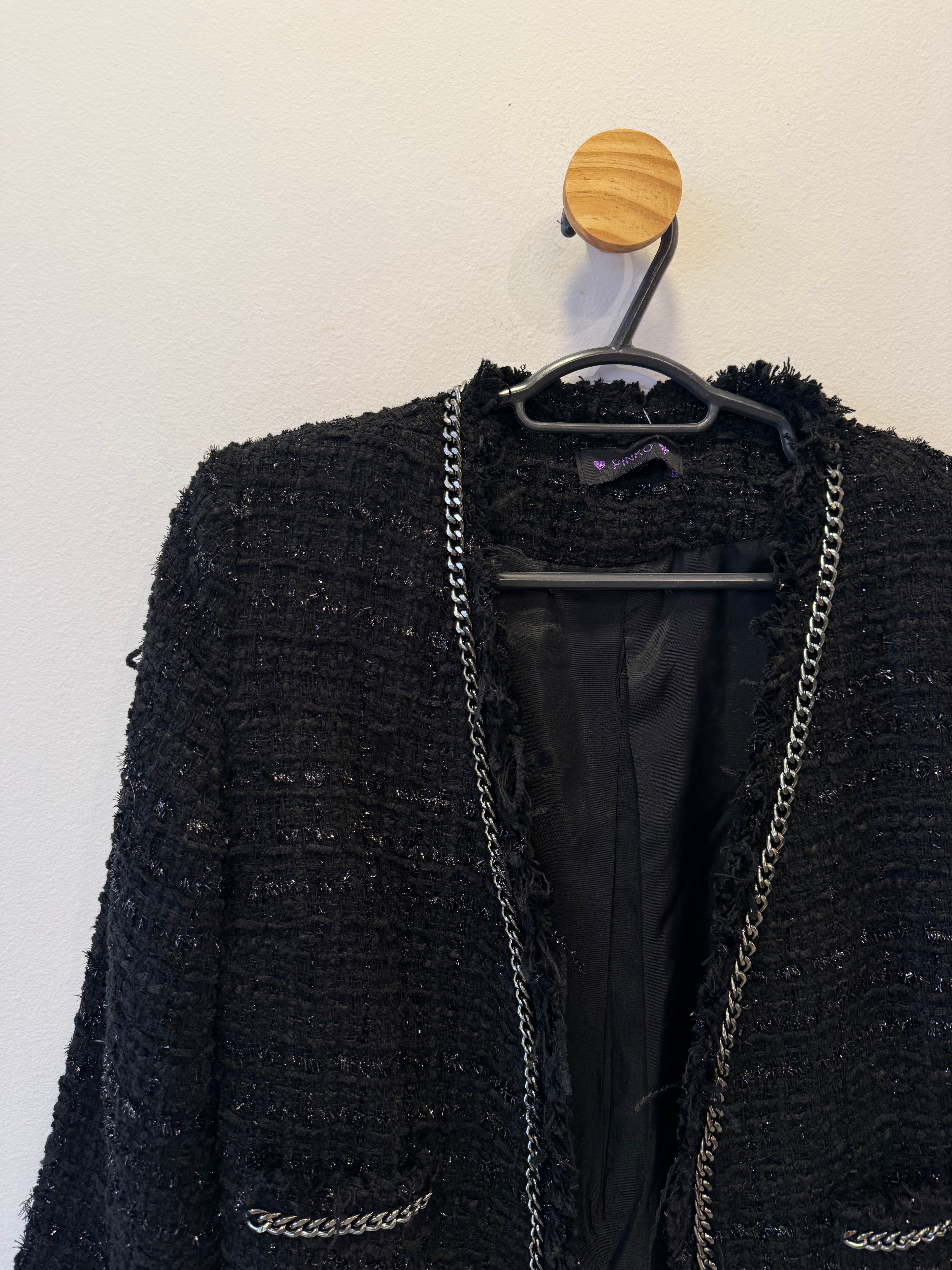 Casaco Tweed Preto