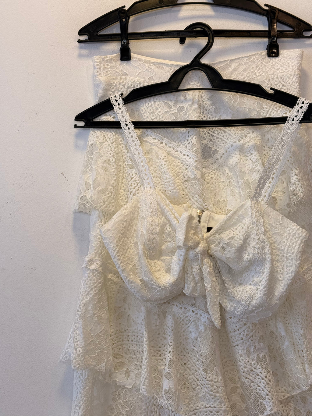 Conjunto Branco de Renda