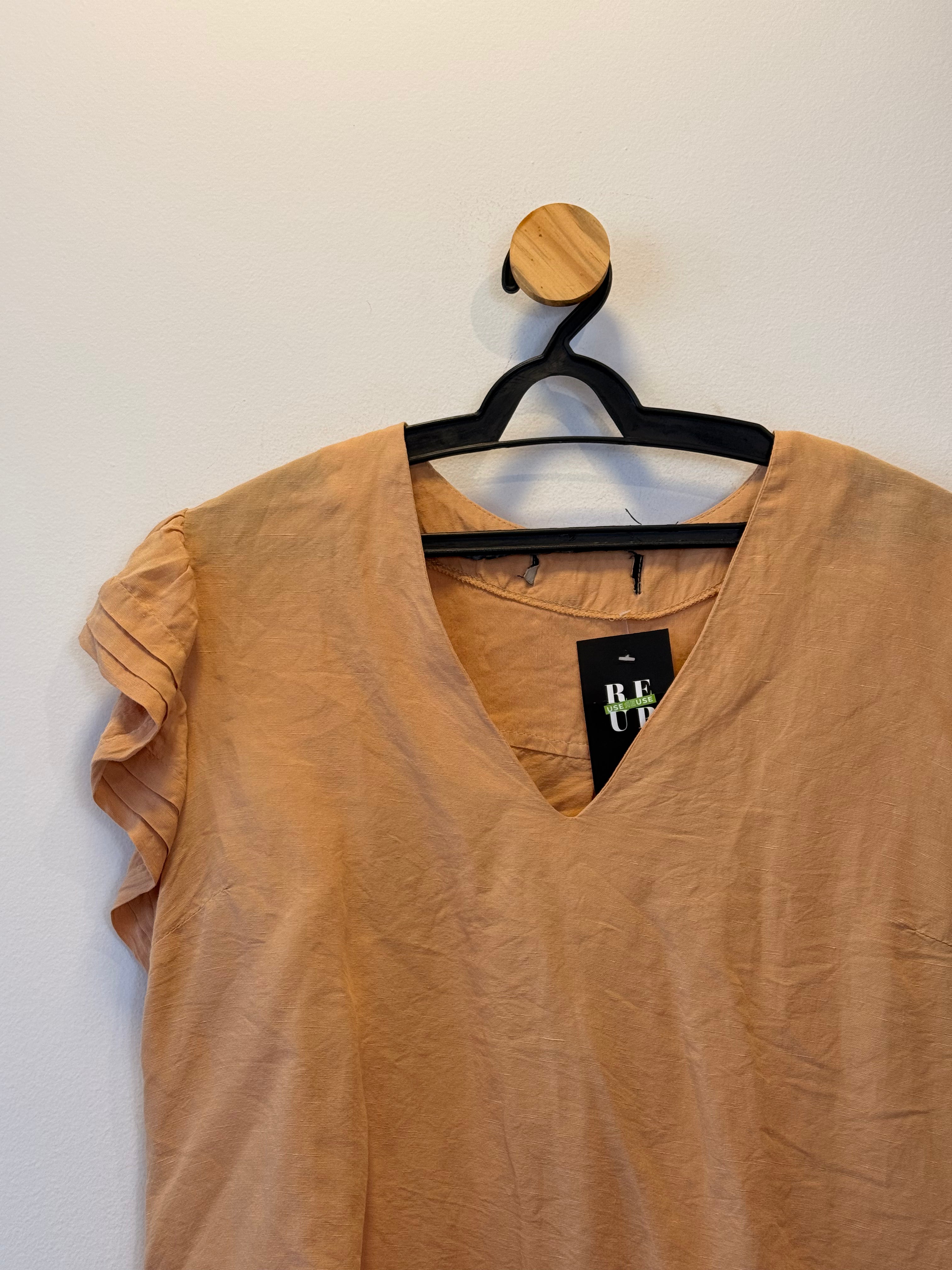 Blusa Laranja Decote V