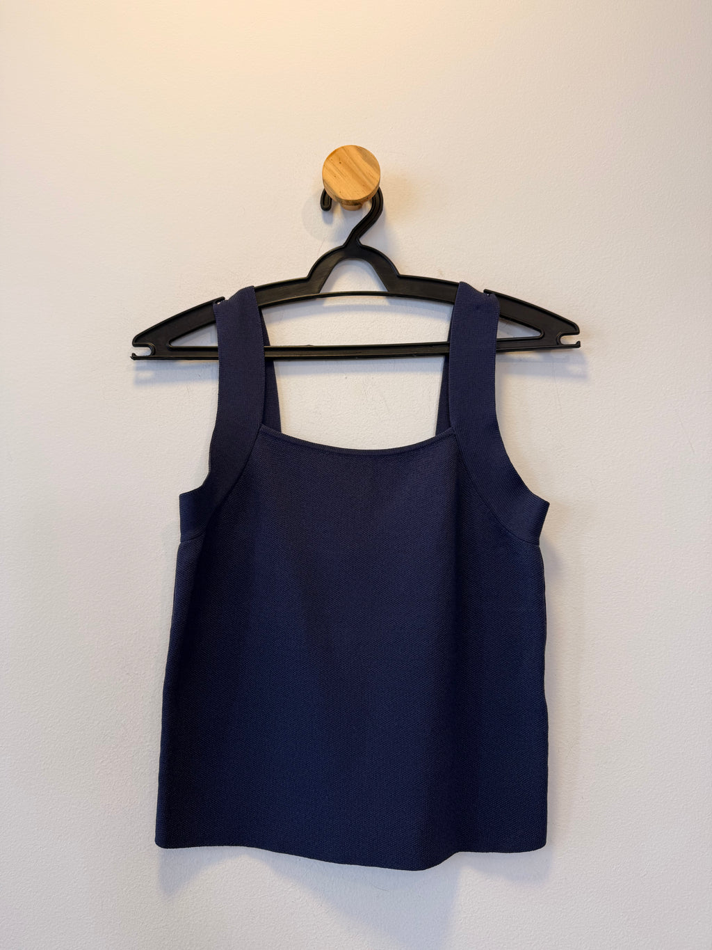 Cropped Tricot Azul Marinho