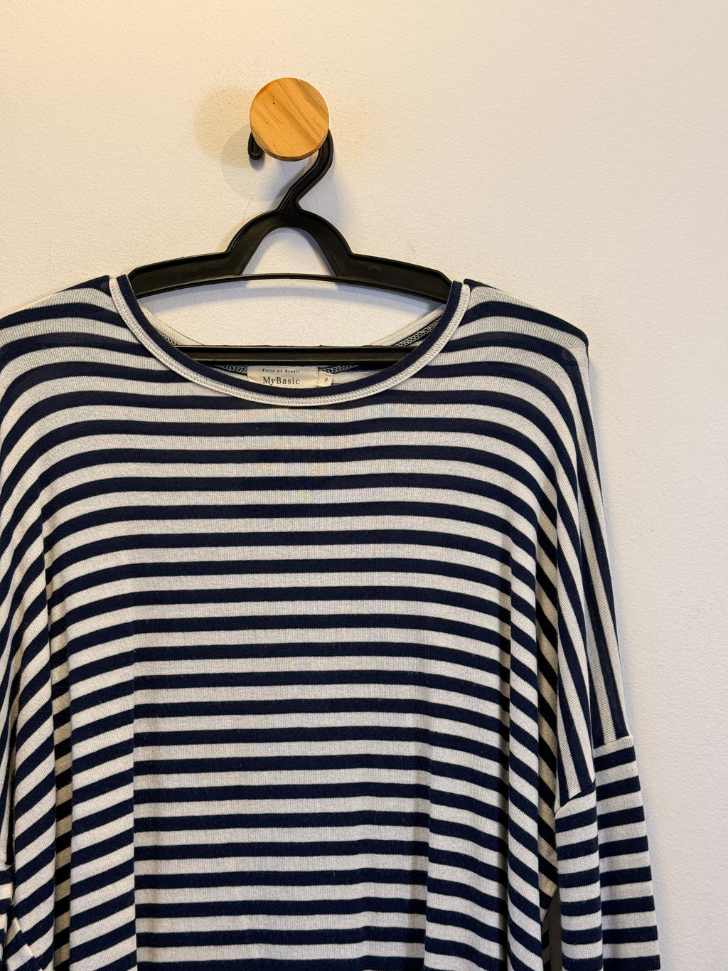 Blusa Listrada Manga Longa