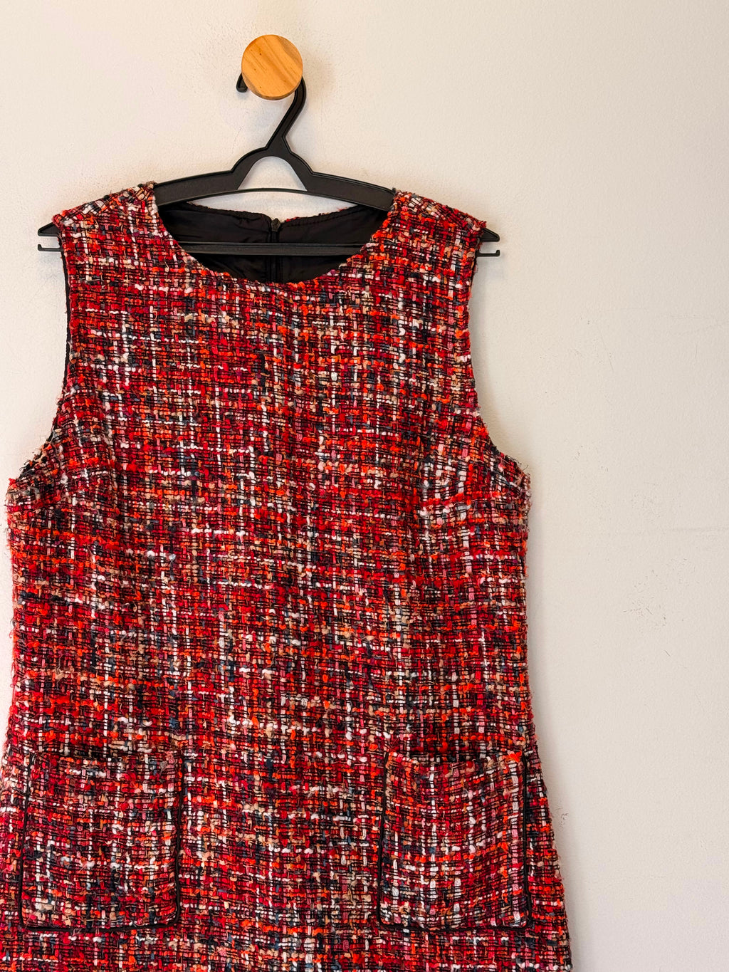 Vestido Tweed Vermelho