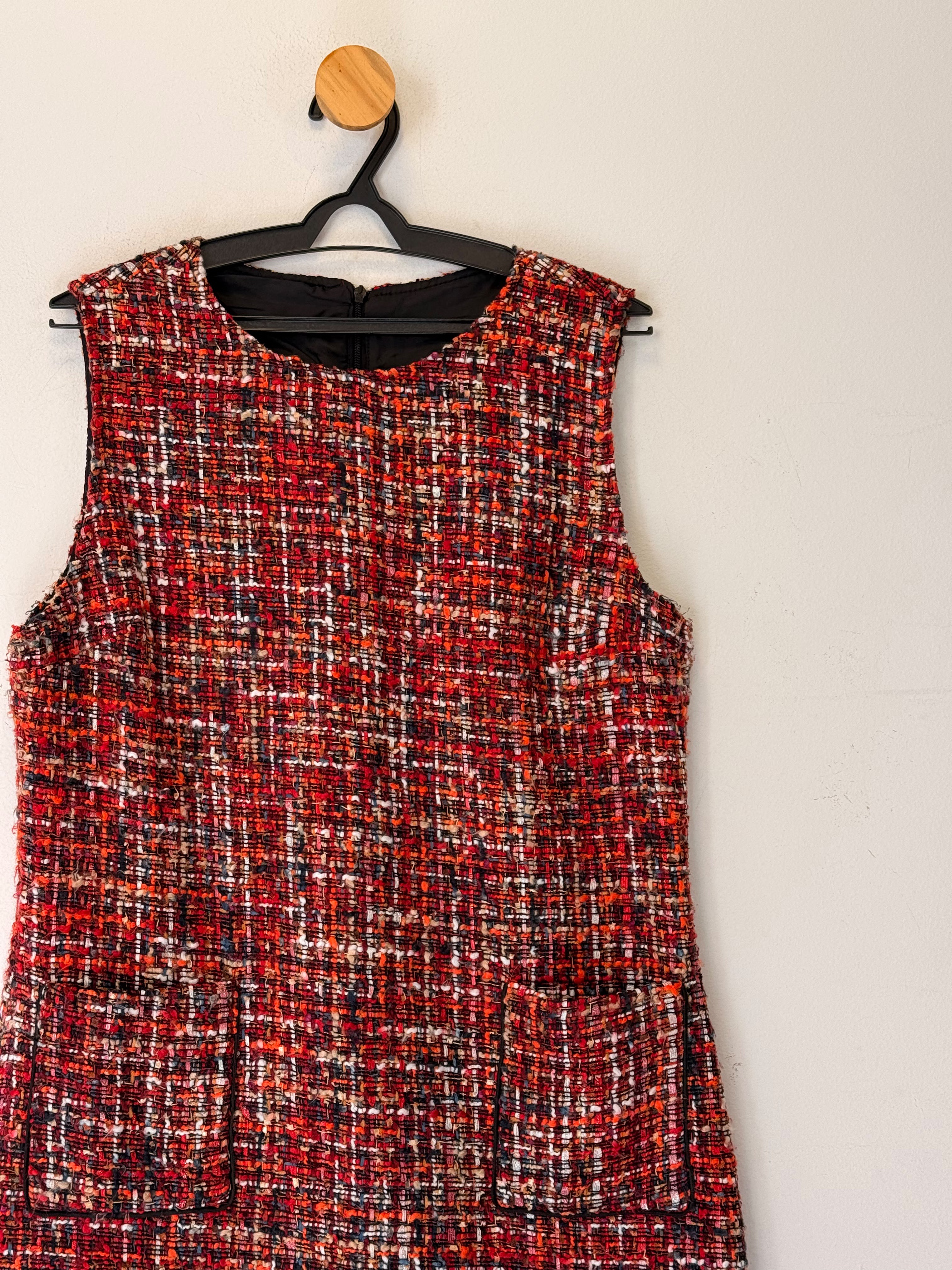 Vestido Tweed Vermelho