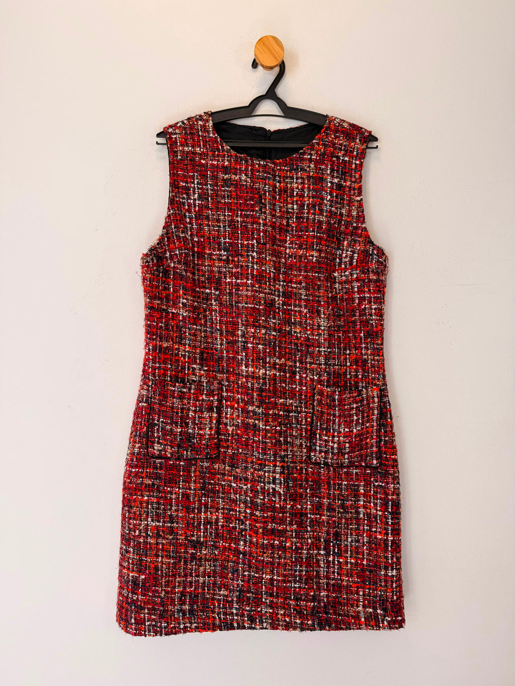 Vestido Tweed Vermelho