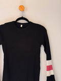 Tricot Preto Manga Sino