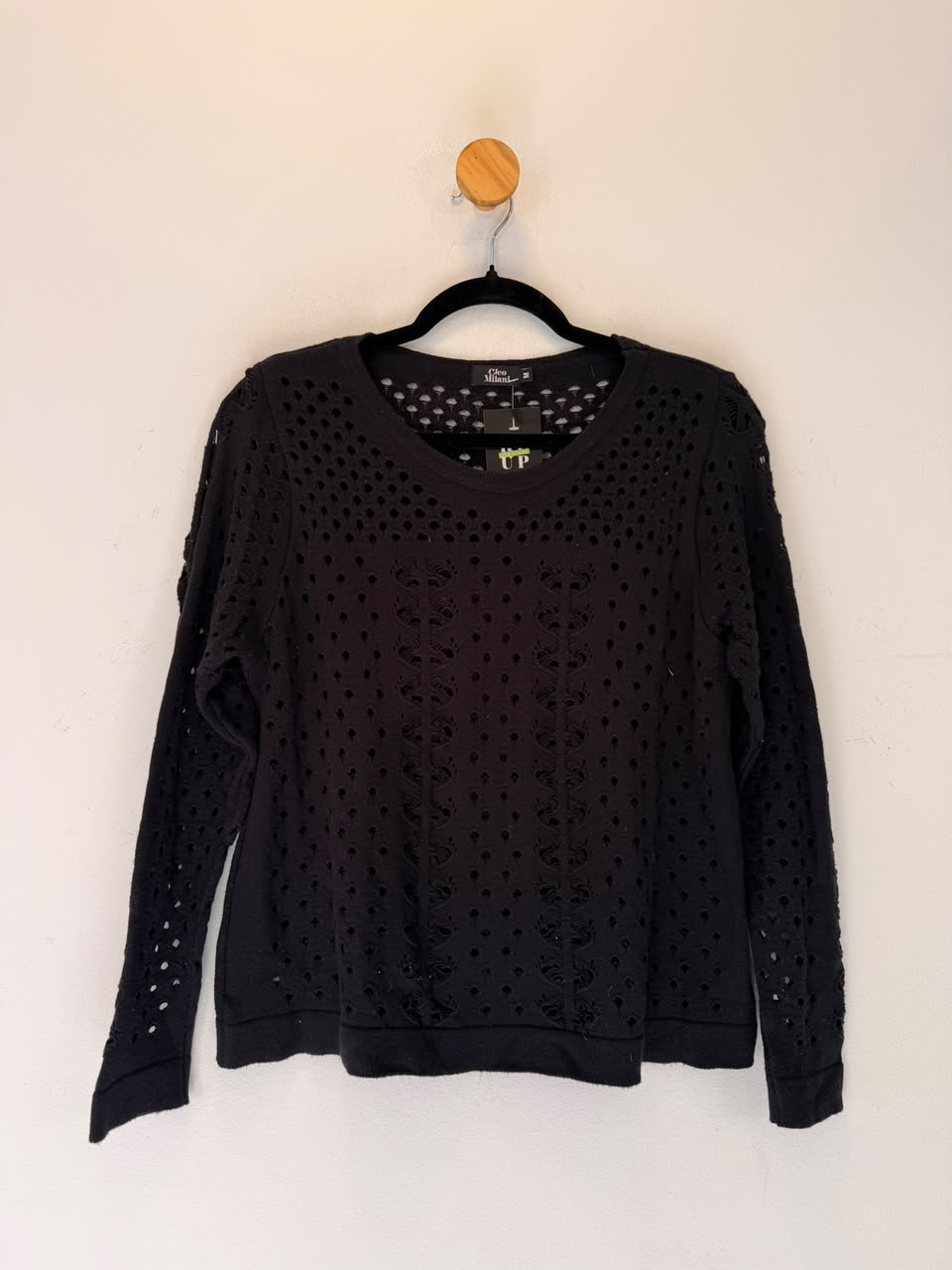 Tricot Preto Cleo Milani