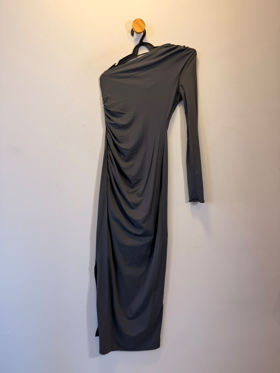 Vestido Longo Cinza Zara