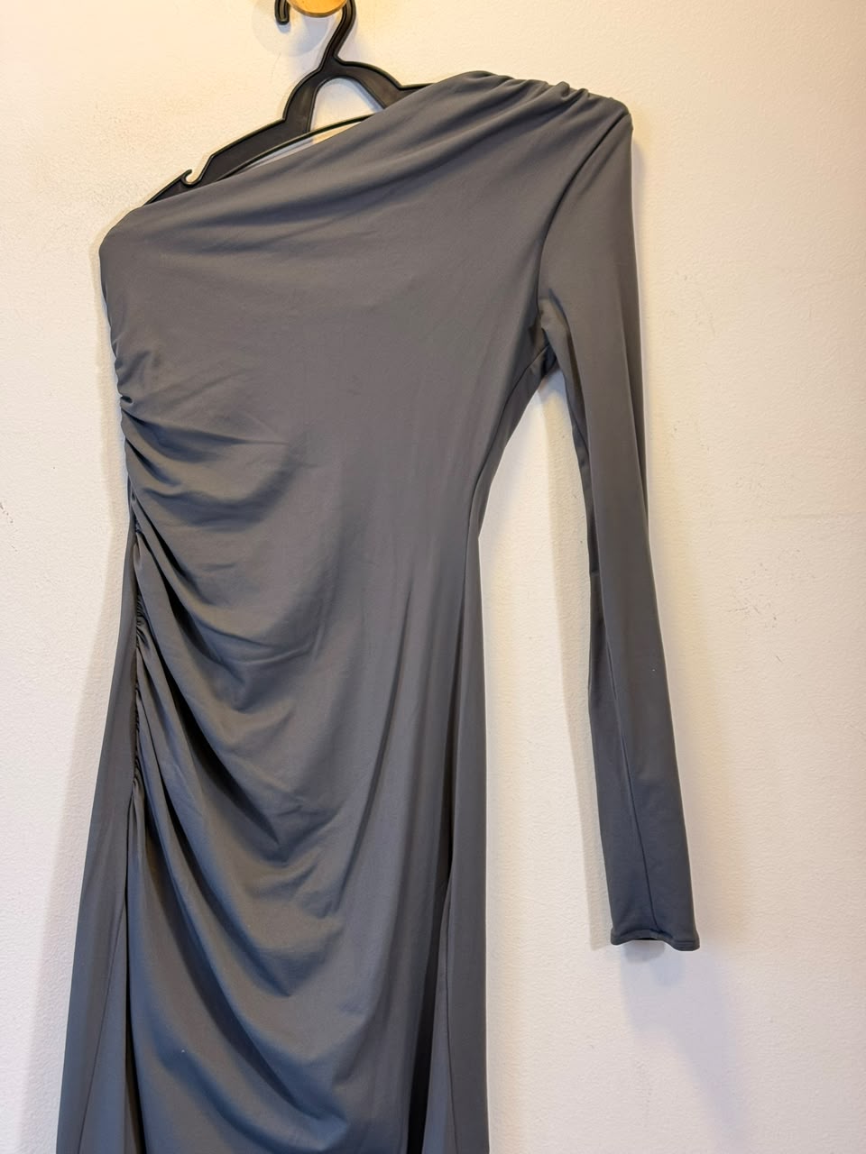 Vestido Longo Cinza Zara
