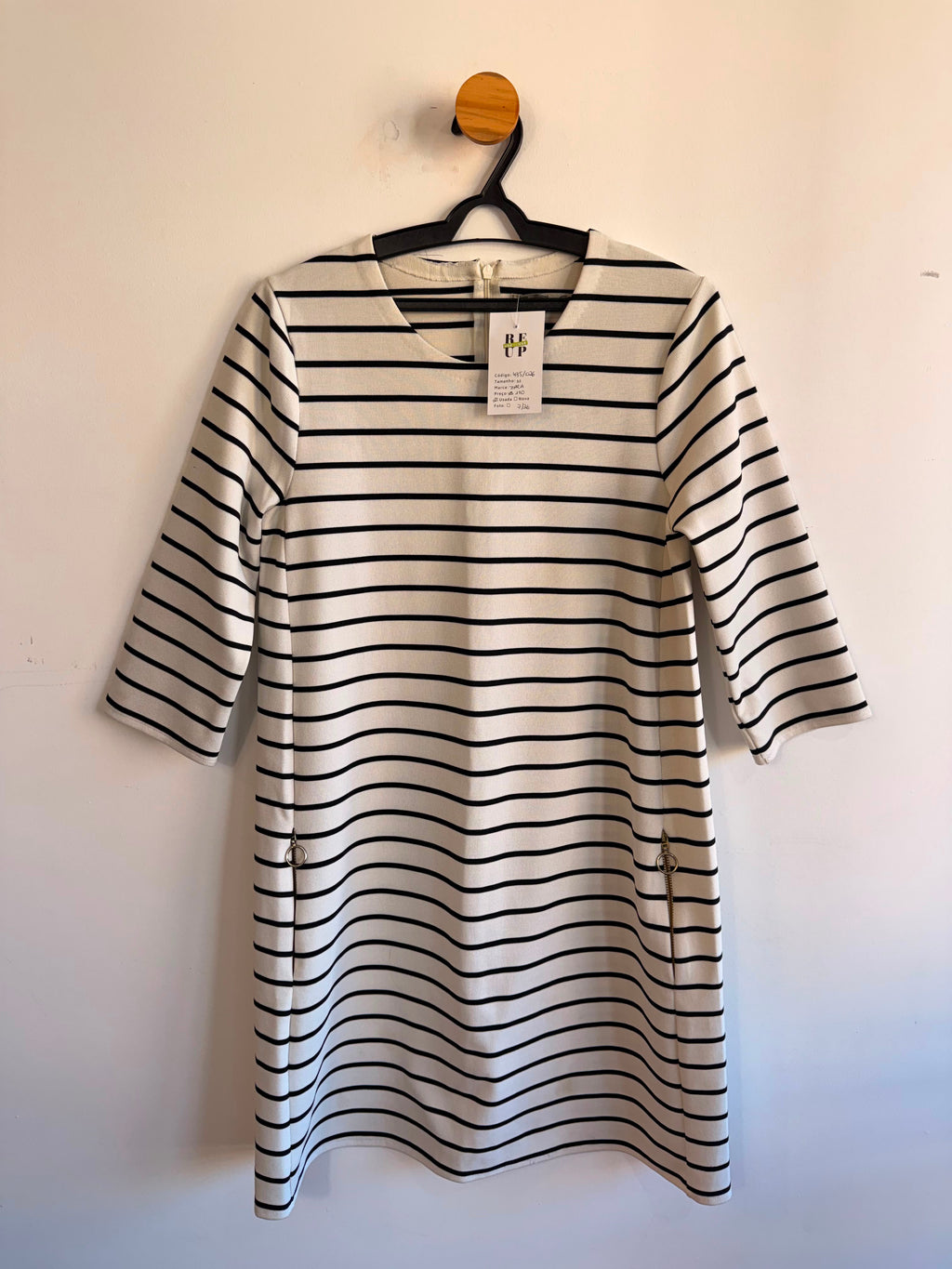 Vestido Listrado Zara