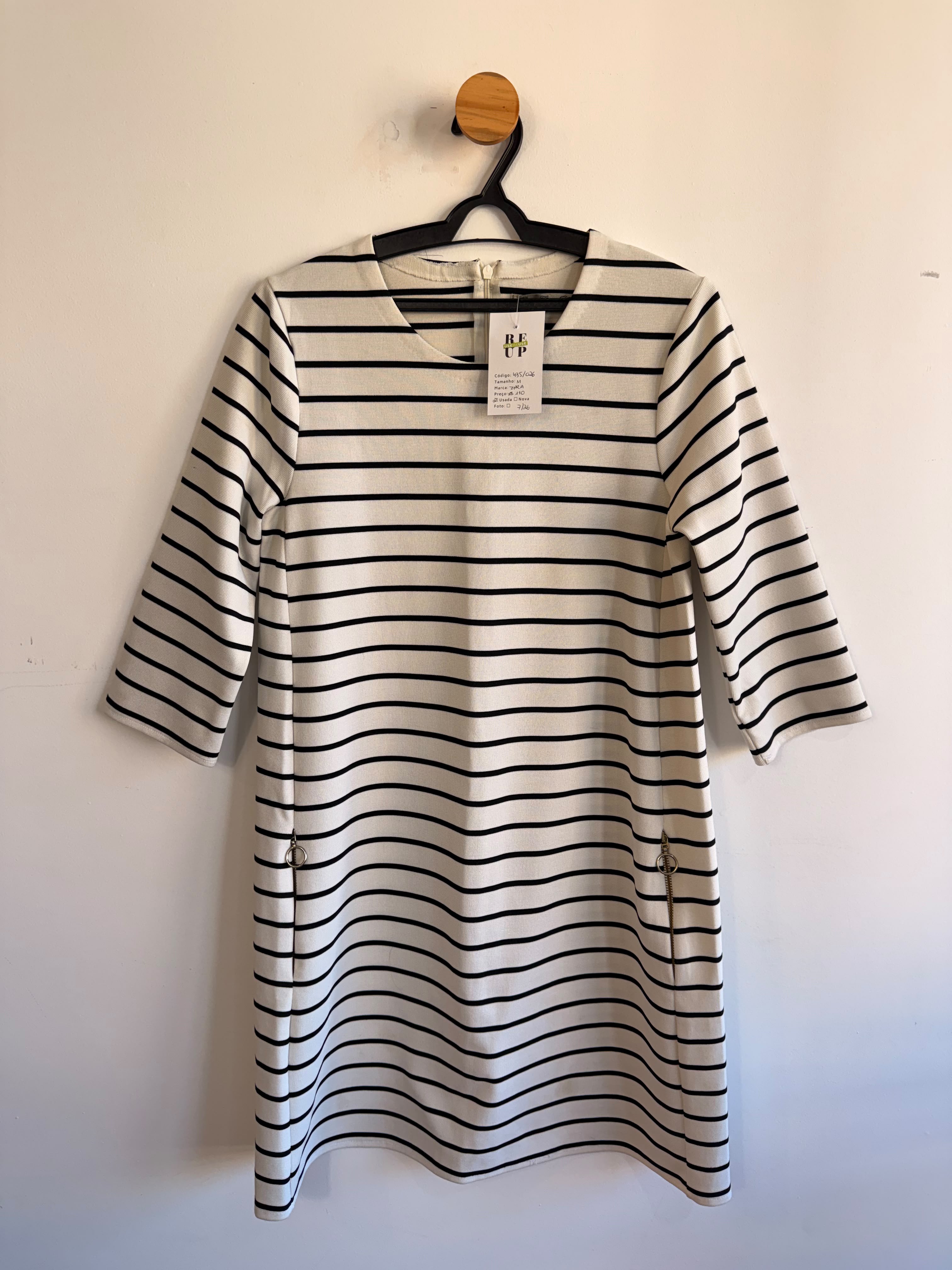Vestido Listrado Zara