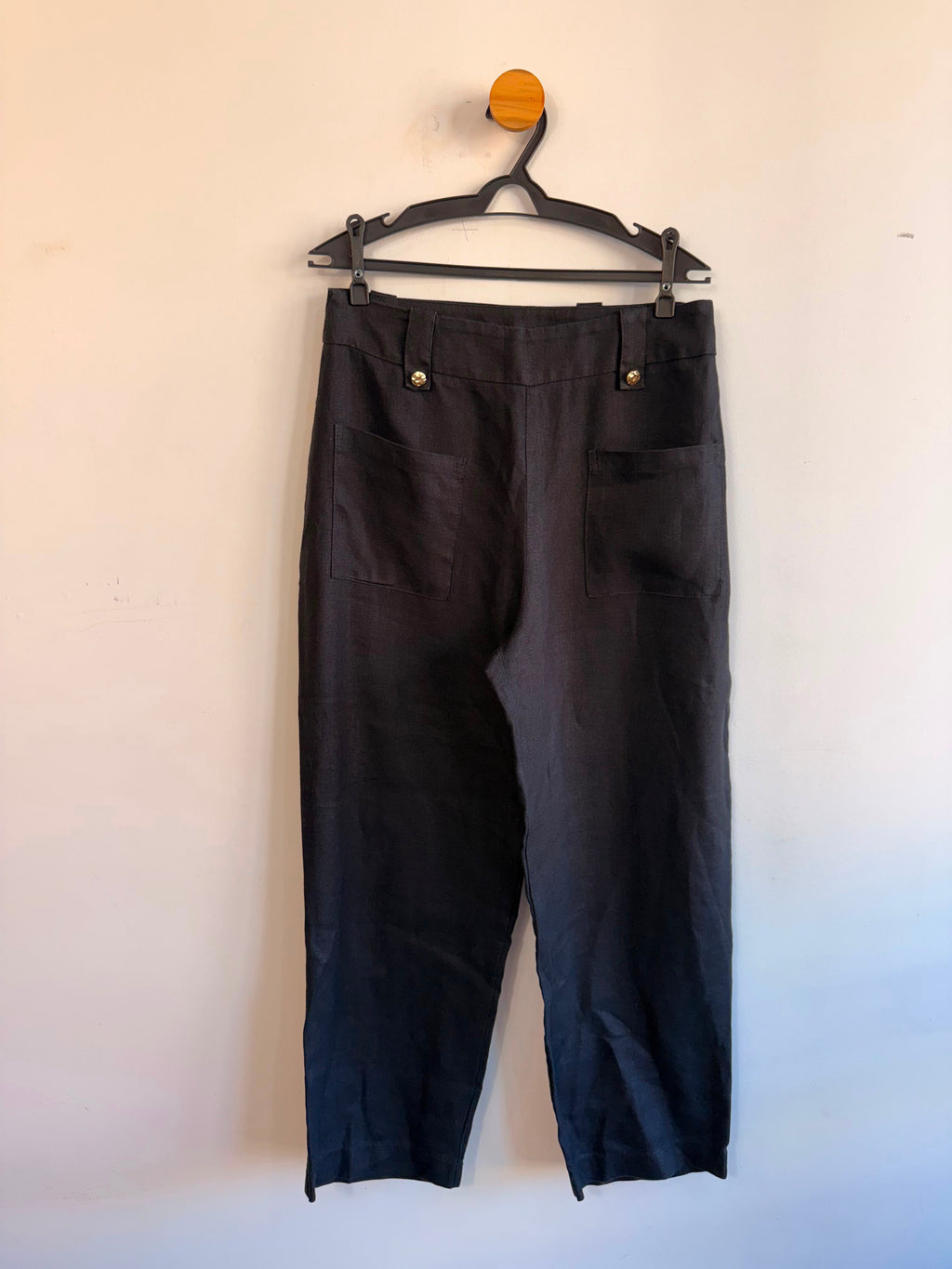 Calça Preta 100% Linho