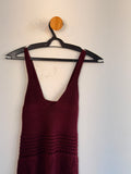 Vestido de Tricot vinho