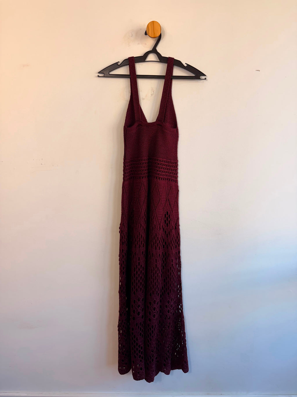Vestido de Tricot vinho