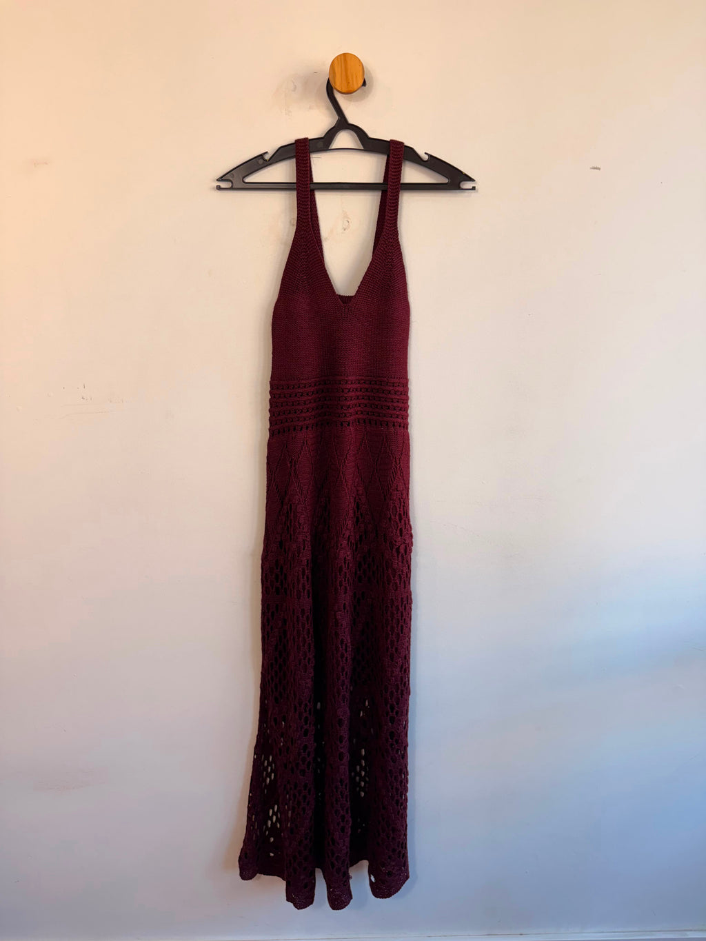 Vestido de Tricot vinho