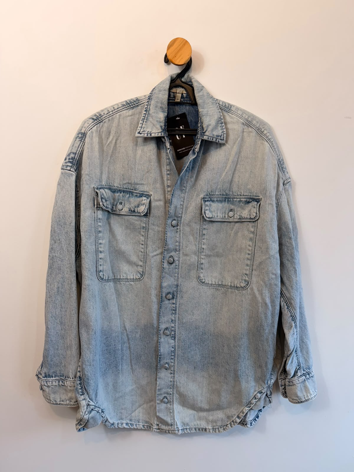 Camisa Jeans Rosa Chá