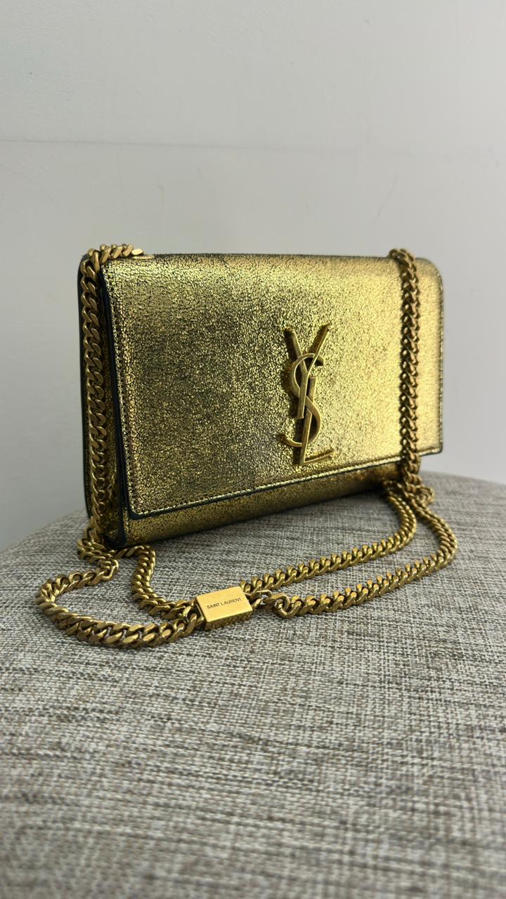 Bolsa YSL Dourada