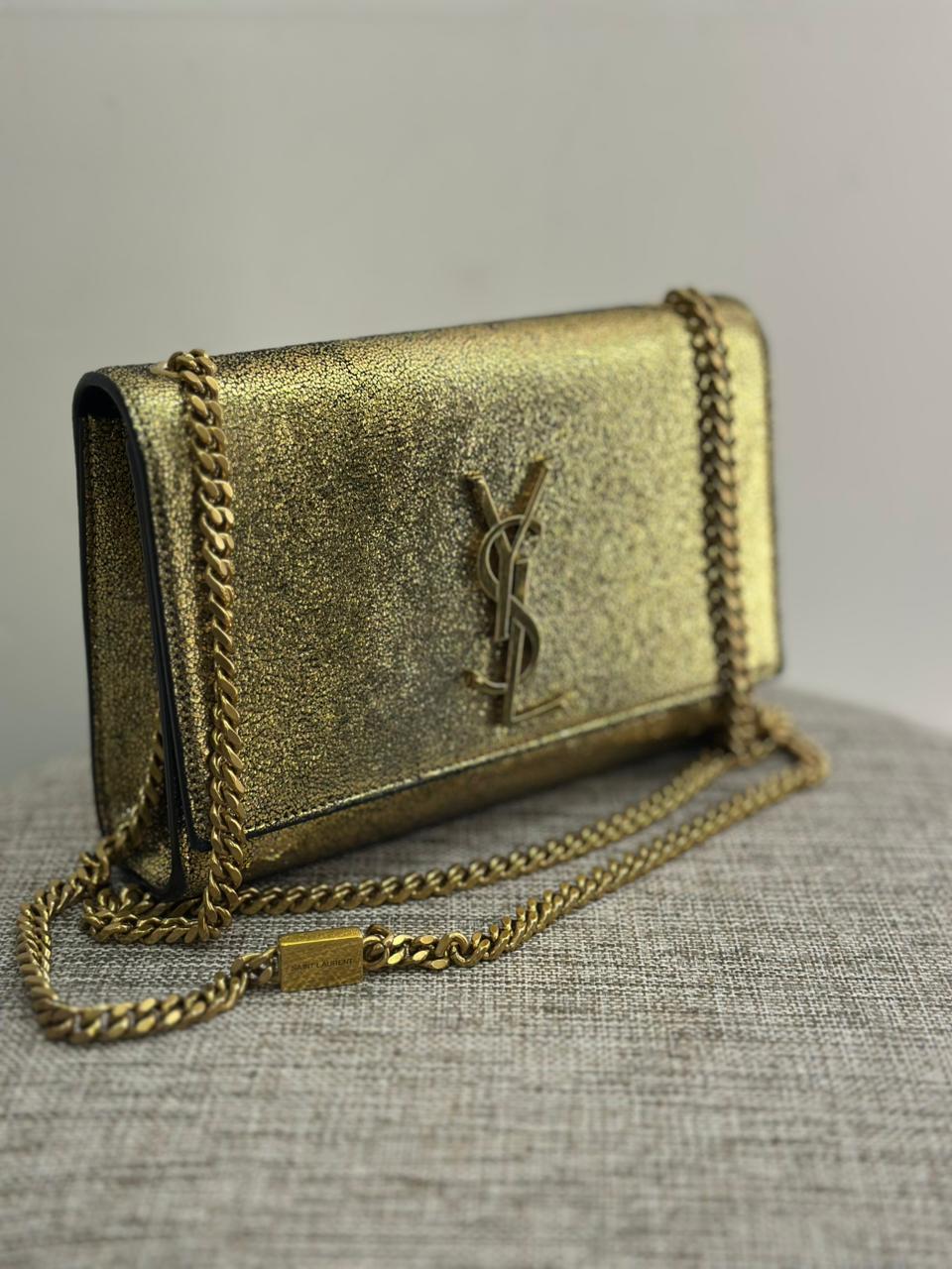 Bolsa YSL Dourada