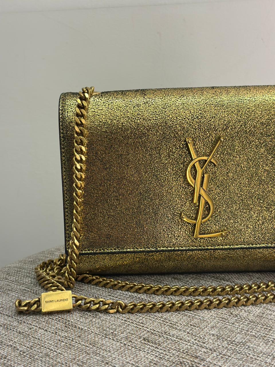 Bolsa YSL Dourada